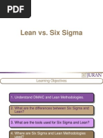 Lean Vs Six Sigma