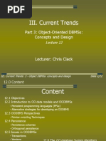 Iii. Current Trends: Part 3: Object-Oriented DBMSS: Concepts and Design