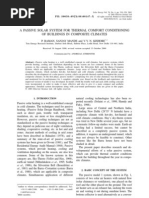 A passive solar system for thermal comfort conditioning of buildings in composite climates