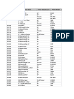 SES Asset Number Printer Name Printer Manufacturer Printer Model