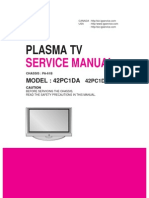 LG 42PC1DA Service Manual