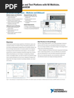 Integrated Design and Test Platform With Ni Multisim, Ultiboard, and Labview