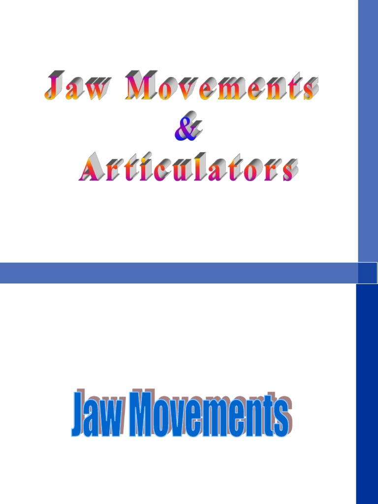 Articulator PDF Tooth Dentistry