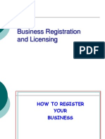 Business Registration and Licensing