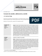 Consumo de cannabis, adolescencia y suicidio.