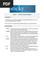 Lesson 1 - The Not-So-Sticky Faith Reality