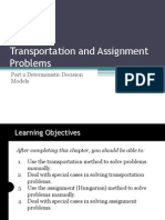 Transportation and Assignment Problems