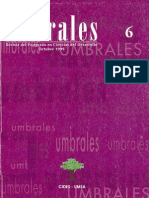 Revista Umbrales6. Revista Del Postgrado en Ciencias Del Desarrollo CIDES UMSA La Paz Bolivia