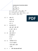 4-1. Simplify The Following Expressions Using Boolean Algebra