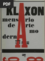 Klaxon Mensario de Arte Moderna n 8 n 9