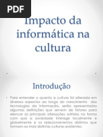 Impactos da informática na cultura