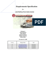 Software Requirements Specification: Automated Railway Reservation System
