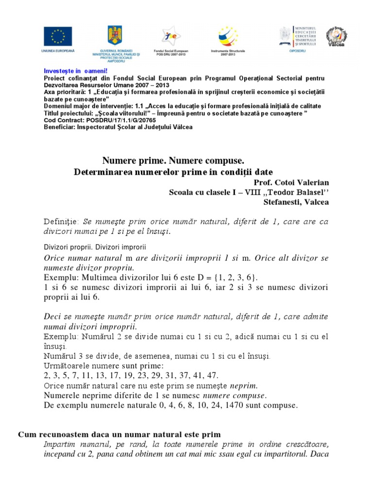 Fise de lucru matematica clasa a V-a