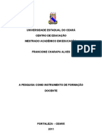 A pesquisa como instrumento de formação docente