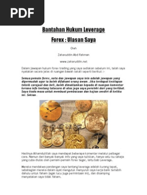 Bantahan Hukum Leverage Forex Pdf