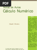 Notas de Aulas de Métodos Numéricos