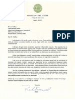 Rahm Emanuel Letter to Brian Gaffney of Allianz Asset Management
