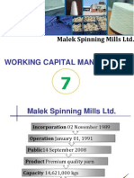 Working Capital Management