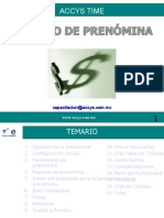 Curso Accys Time Prenómina