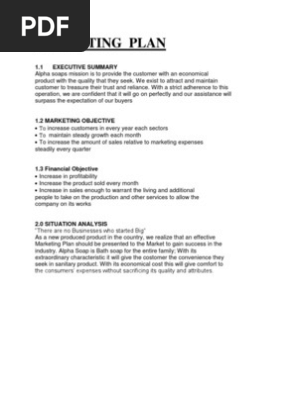 marketing plan