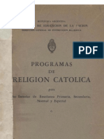 Programa de Religión Católica (1948) (Argentina)