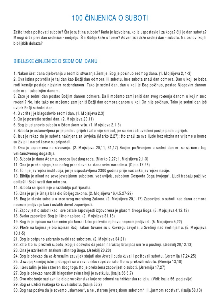 100 Cinjenica o Suboti | PDF