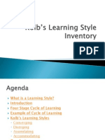 Kolb's Learning Style Inventory