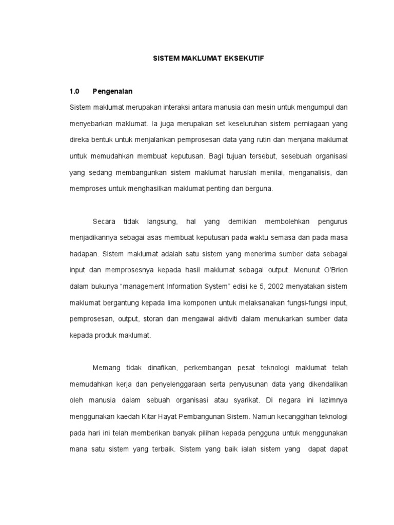 Sistem Maklumat Pdf
