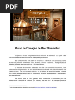 Curso de Fomação de Beer Sommelier - PRESS RELEASE