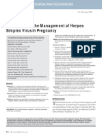 Management of Herpes in Pregnancy
