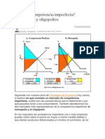 Qué es la competencia imperfecta