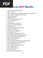 Fun List | PDF | Leisure | Nature
