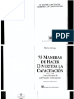 75 Maneras de Hacer Divertida Una Capacitación