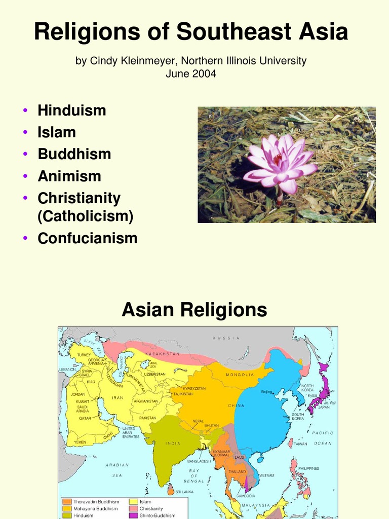 Religions in South East Asia PDF Southeast Asia Gautama Buddha