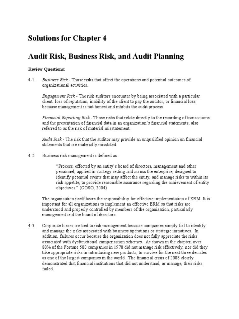 Auditing Chapter 4 Financial Audit Audit