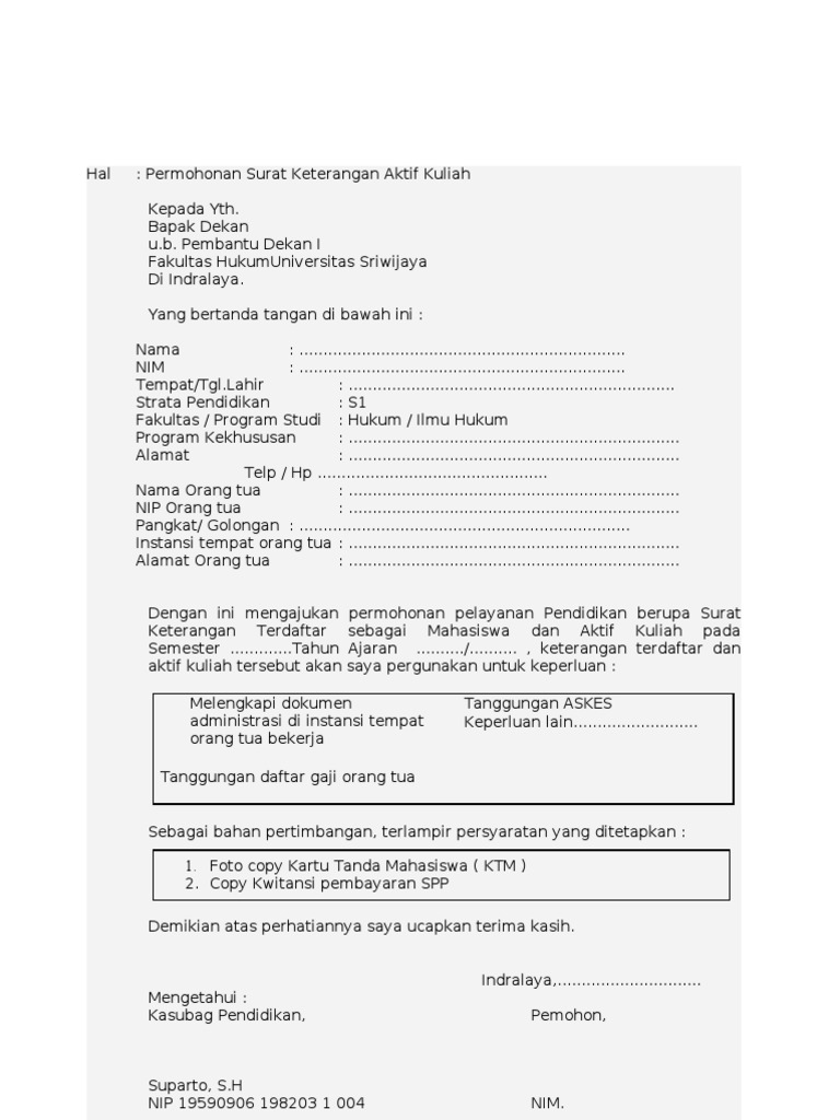 Contoh Surat Keterangan Terdaftar Masjid