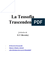La Teosofía Trascendental (3 Arts) - HPB