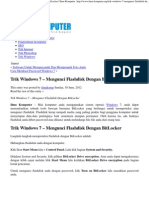 Trik Windows 7 - Mengunci Flashdisk Dengan BitLocker - Ilmu Komputer PDF