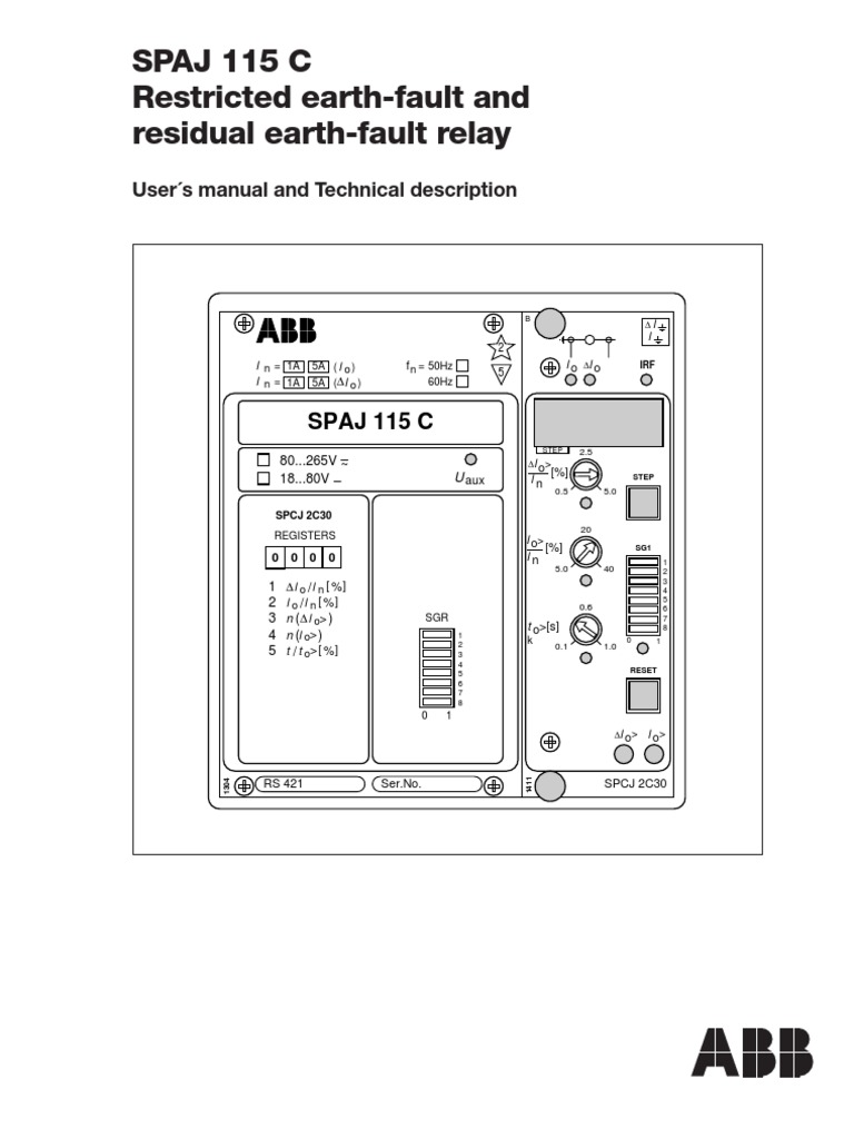 SPAJ 115c Manual | PDF