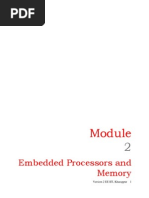 Embedded Processors and Memory: Version 2 EE IIT, Kharagpur 1