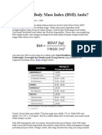 Rumus Body Mass Index