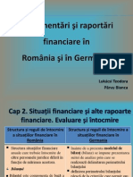 prezentarea situatiilor financiare