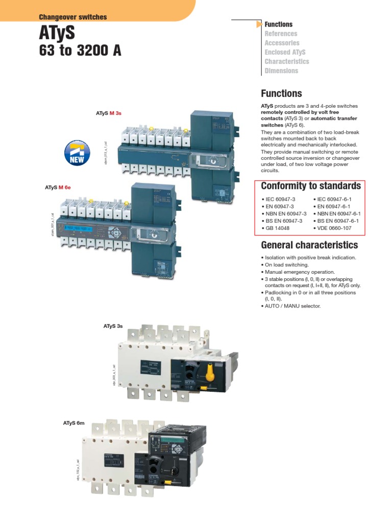 Automatic Transfer Switch | PDF