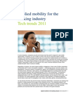 Applied Mobility For The Banking Industry: Tech Trends 2011