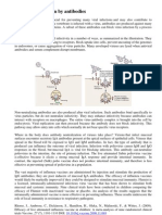 Virus neutralization by antibodies