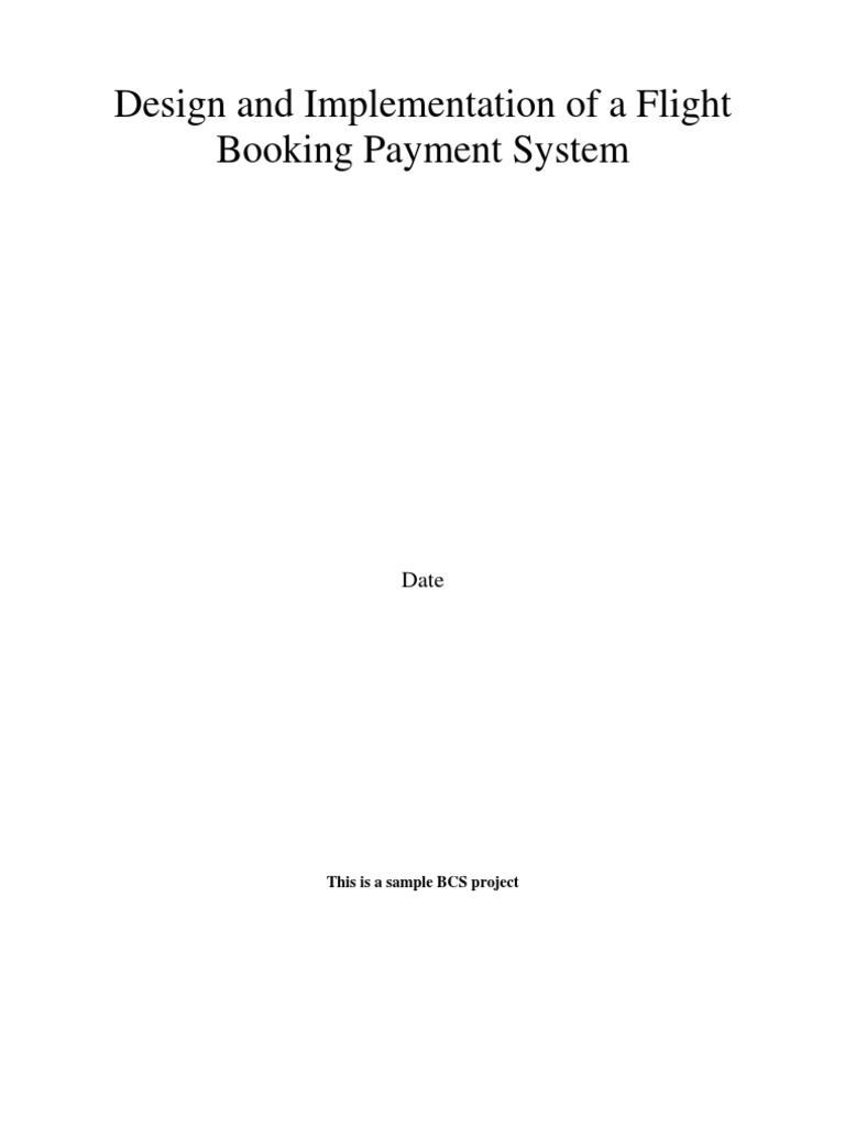 Flight Booking System | PDF | Databases | Microsoft Sql Server