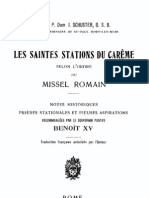 Théo - Dom Schuster - Les Saintes Stations Du Careme Selon Le Missel Romain