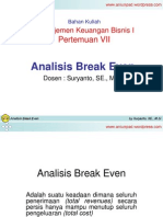 Analisis Break Even