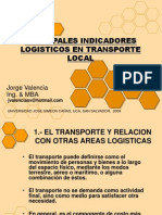 Indicadores logísticos transporte local