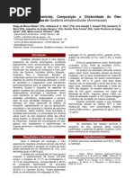 Atividade Leishmanicida, Composição e Citotoxidade do  Óleo Guatteria